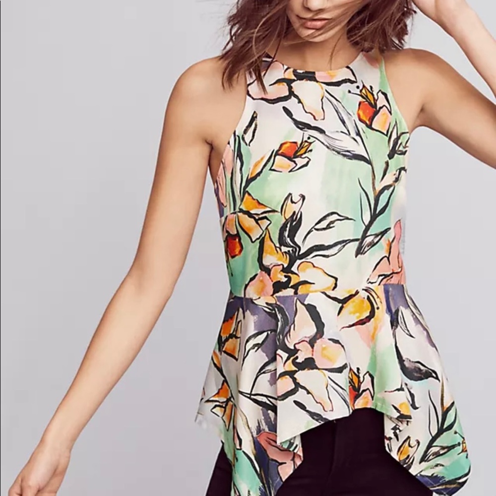 Anthropologie- HD in Paris Lucille Peplum Blouse